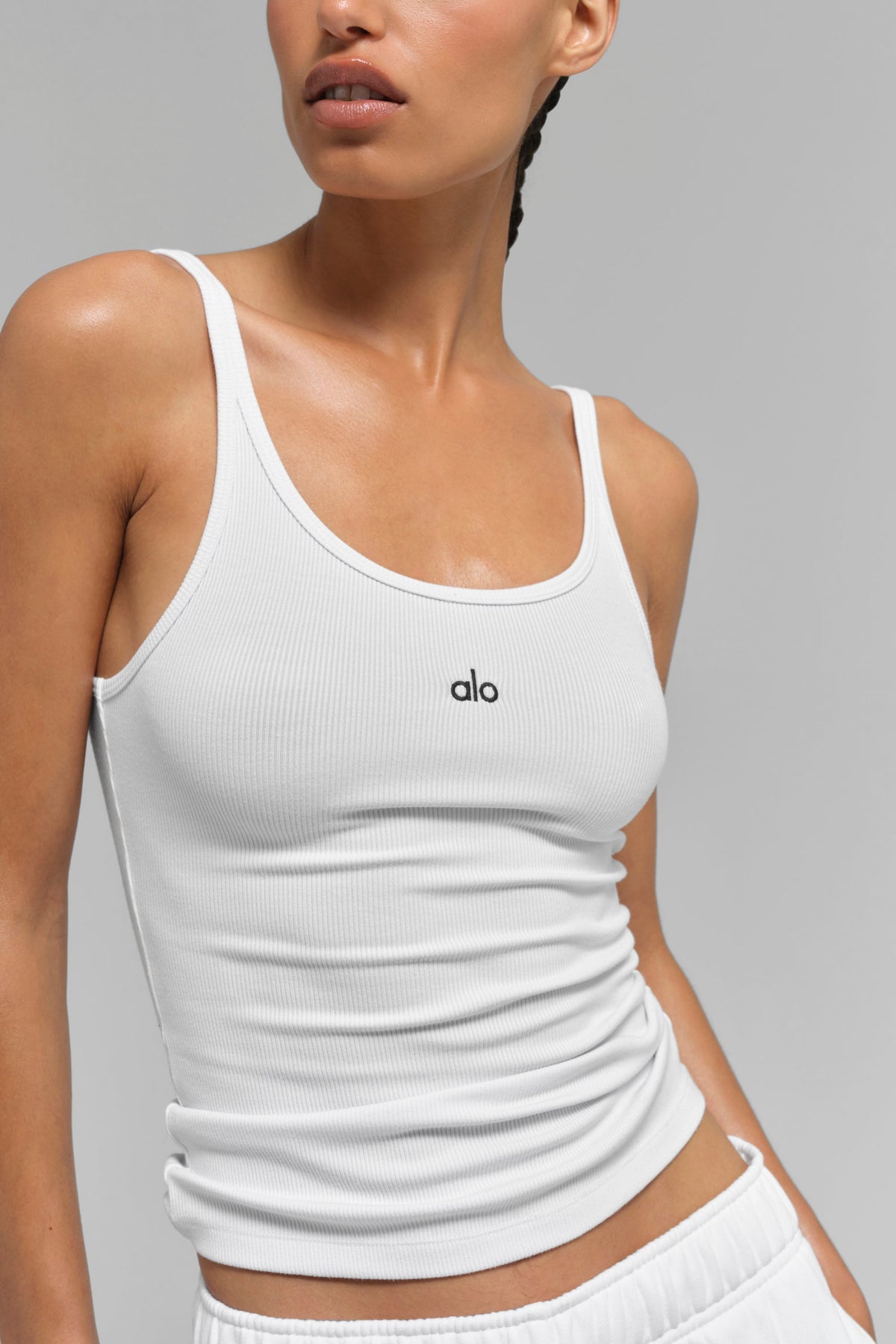 Alo Yoga Ribbed Prosper Tank - White - imagen 5