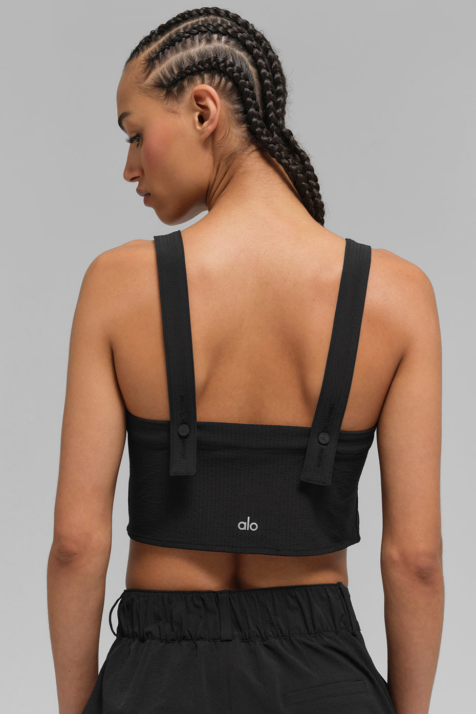 Alo Yoga Cropped Dreamscape Tank - Black - imagen 4