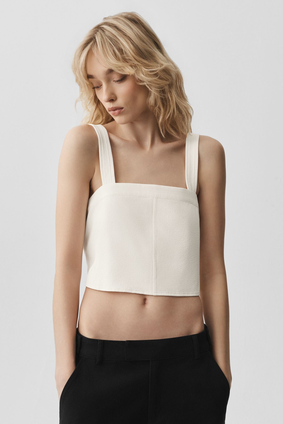 Alo Yoga Cropped Dreamscape Tank - Ivory - imagen 1