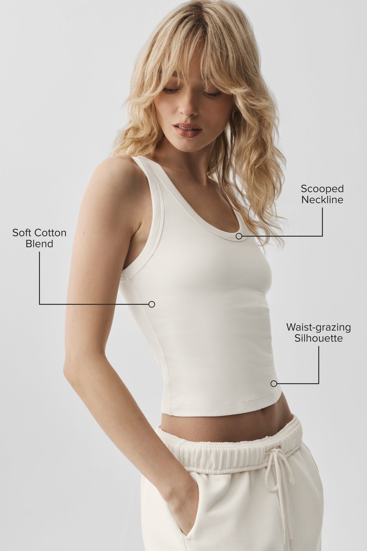 Alo Yoga Timeless Tank - Ivory - imagen 2