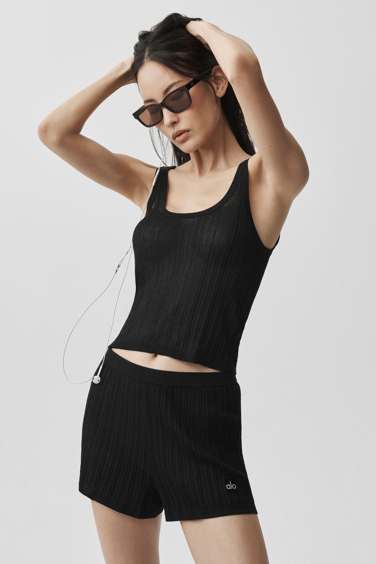 Alo Yoga Sweater Sunlit Tank - Black - imagen 1