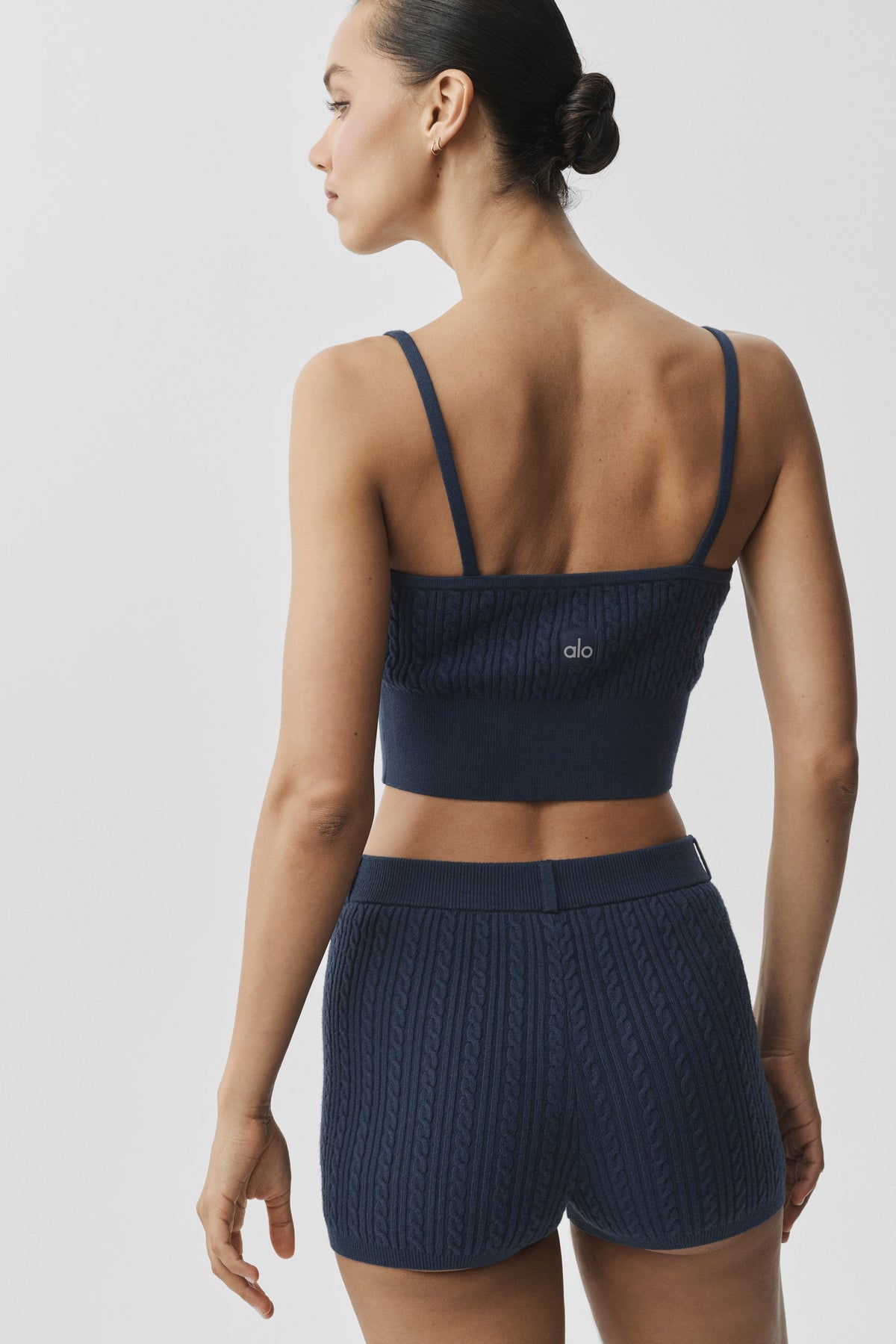 Alo Yoga Mini Cable Sweater Tank - Navy - imagen 2
