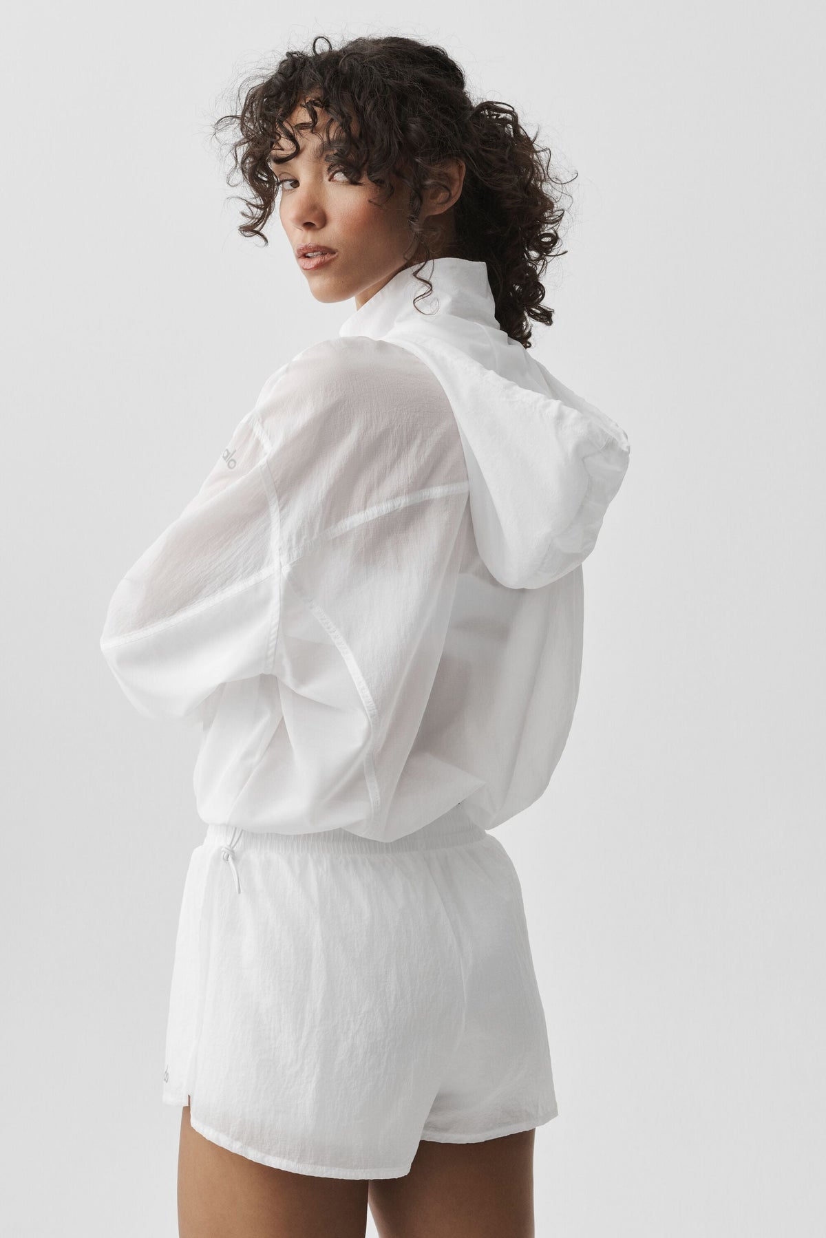 Alo Yoga 1/4 Zip Go Time Pullover - White - imagen 3