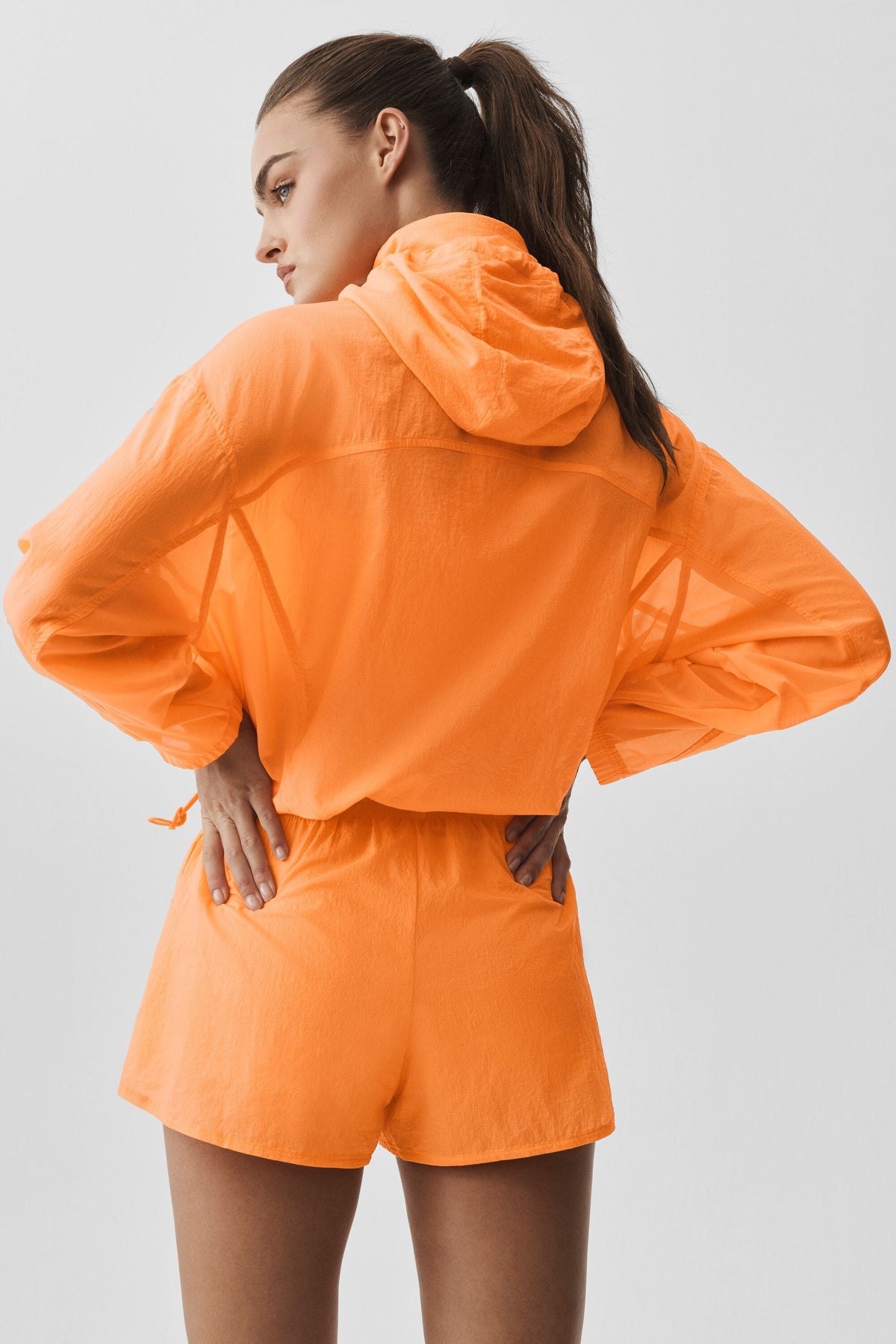 Alo Yoga 1/4 Zip Go Time Pullover - Satsuma Breeze - imagen 4