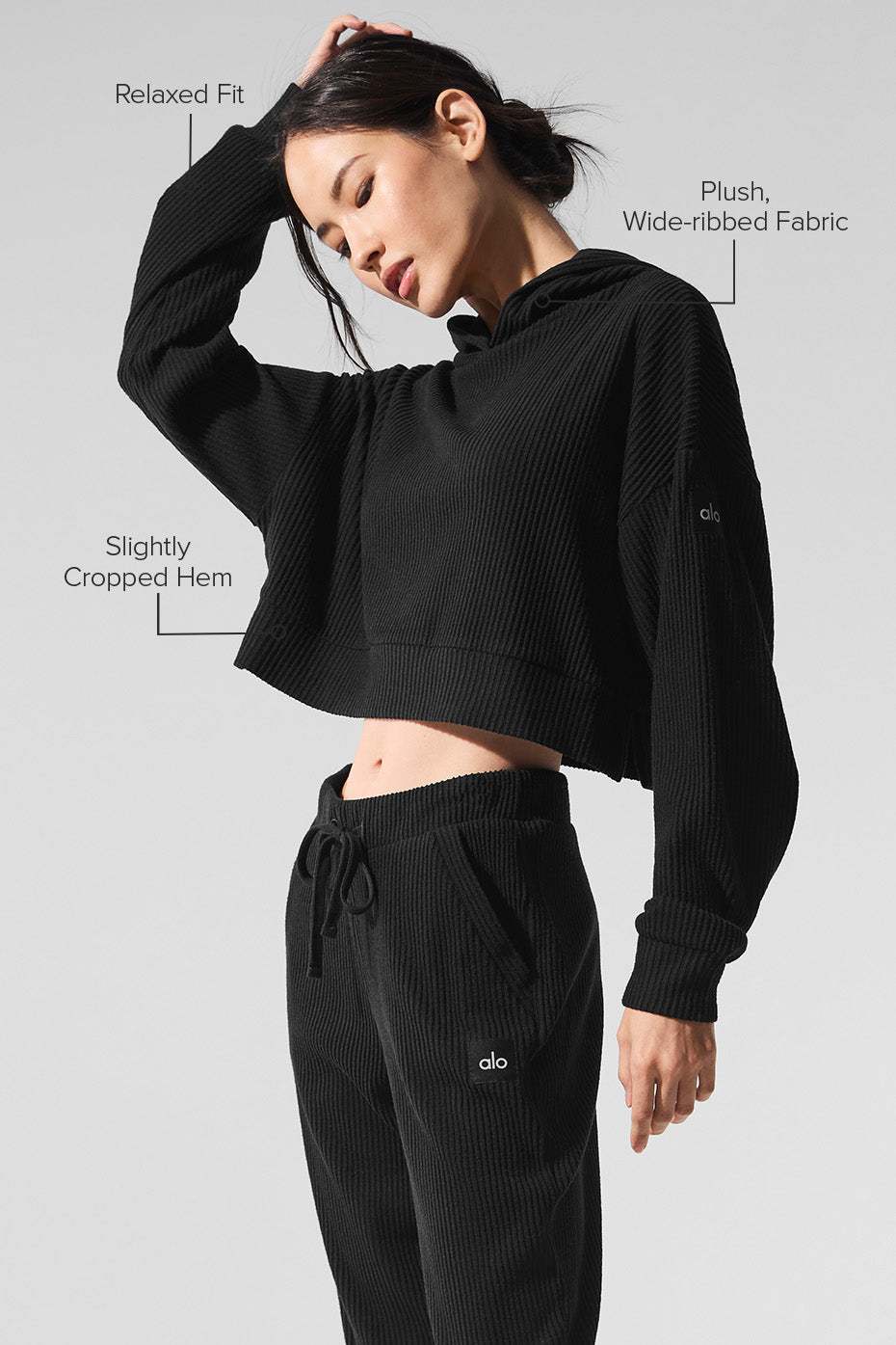Alo Yoga Muse Hoodie - Black - imagen 2