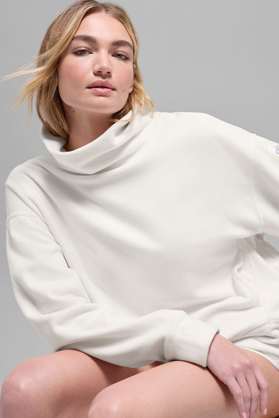 Alo Yoga Polar Fleece Hazy Pullover - Ivory - imagen 4