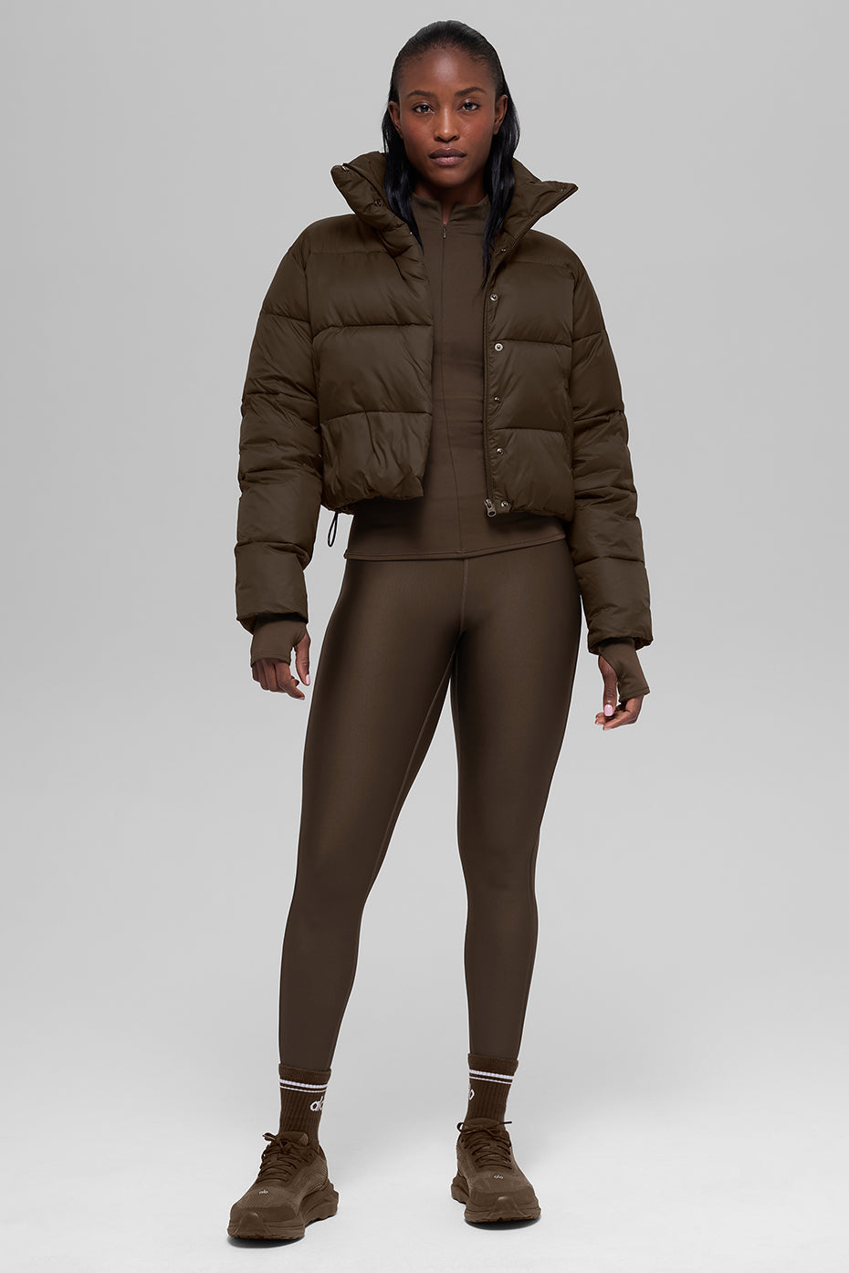 Alo Yoga Gold Rush Puffer - Espresso - imagen 5