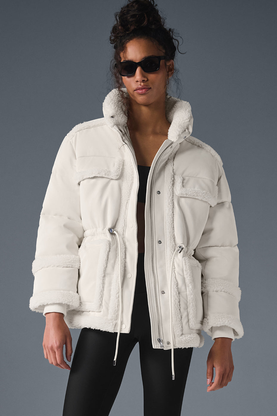 Alo Yoga Ice Breaker Puffer Jacket - Ivory - imagen 1