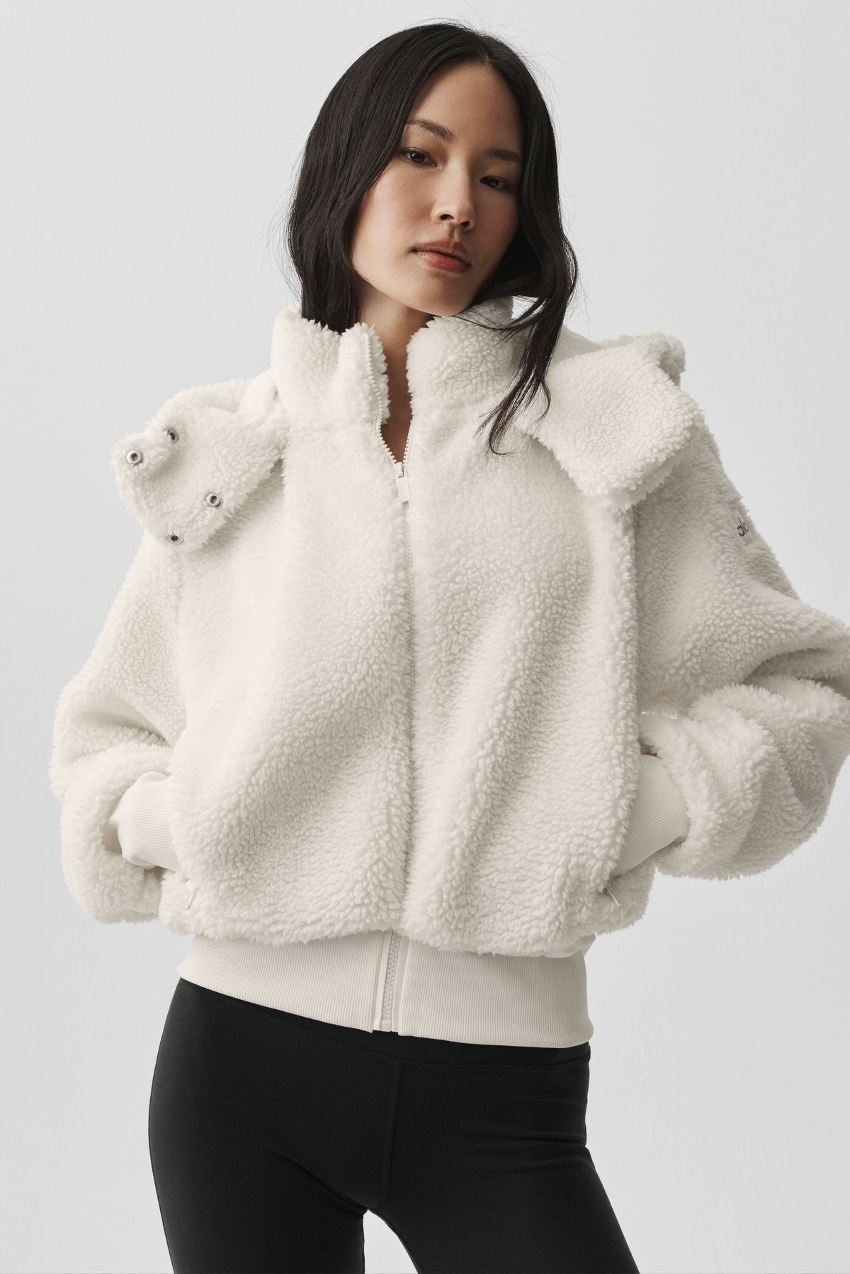 Alo Yoga Foxy Sherpa Jacket - Ivory - imagen 1