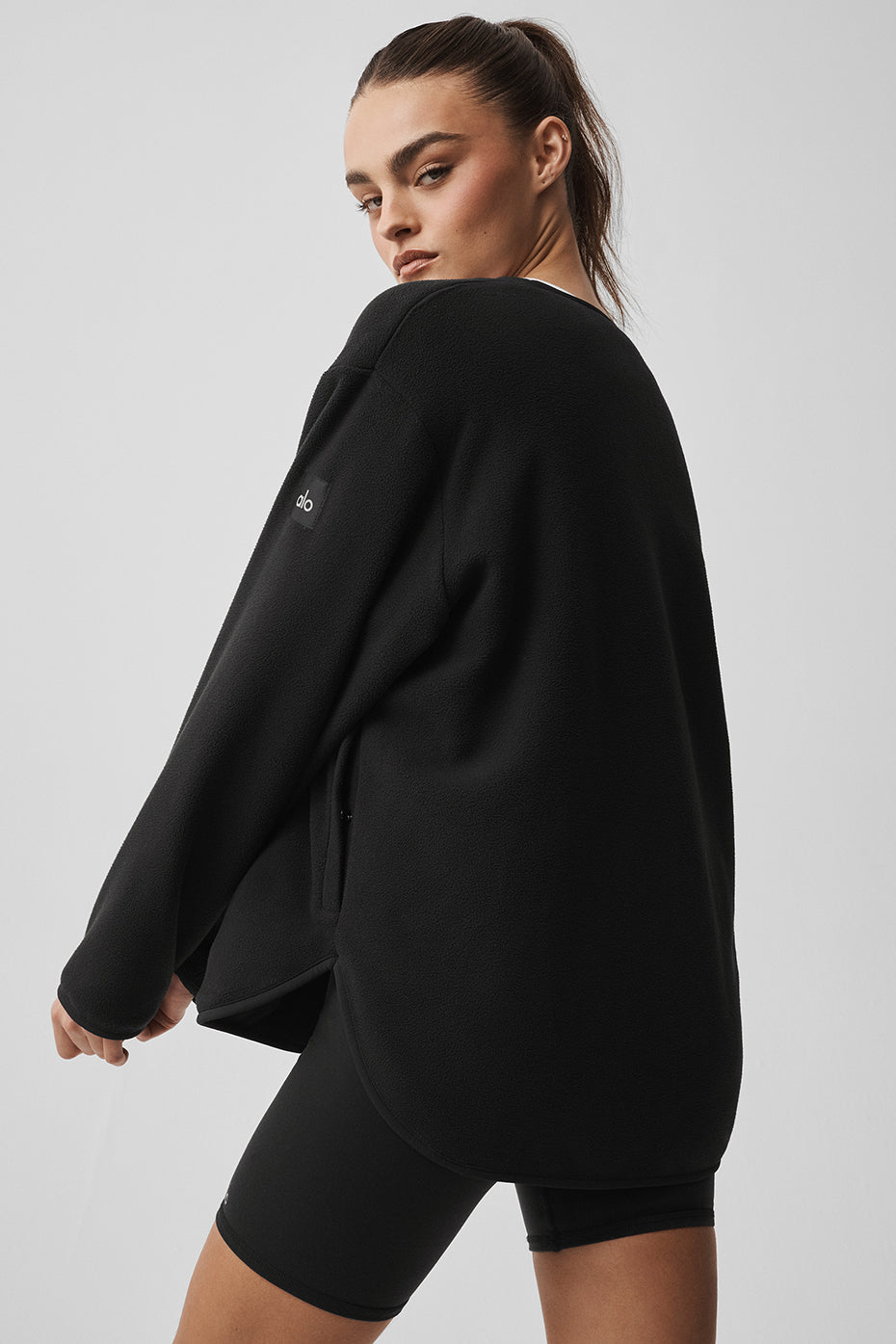Alo Yoga Polar Fleece Take Note Jacket - Black - imagen 4