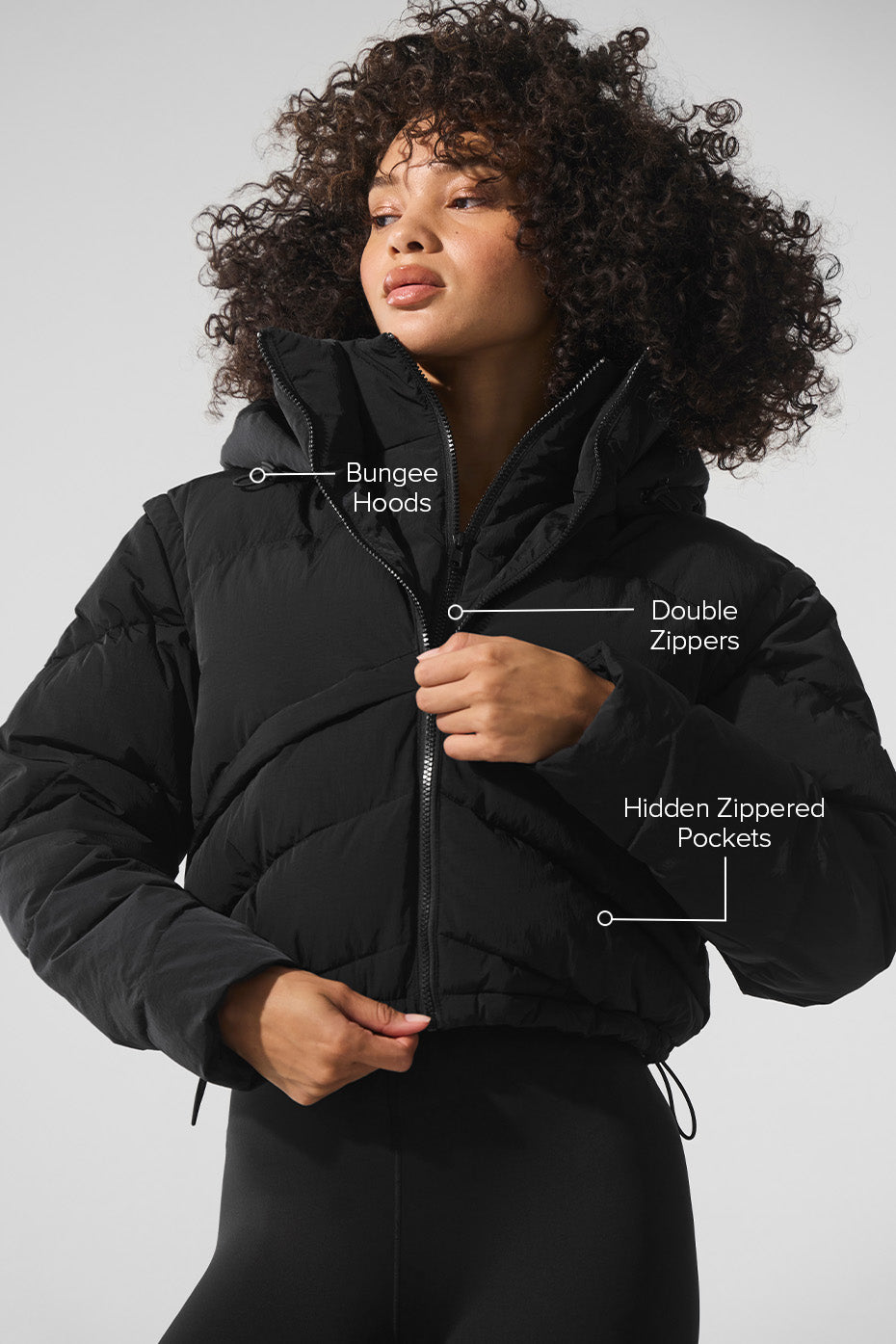 Alo Yoga Glacier Puffer - Black - imagen 2