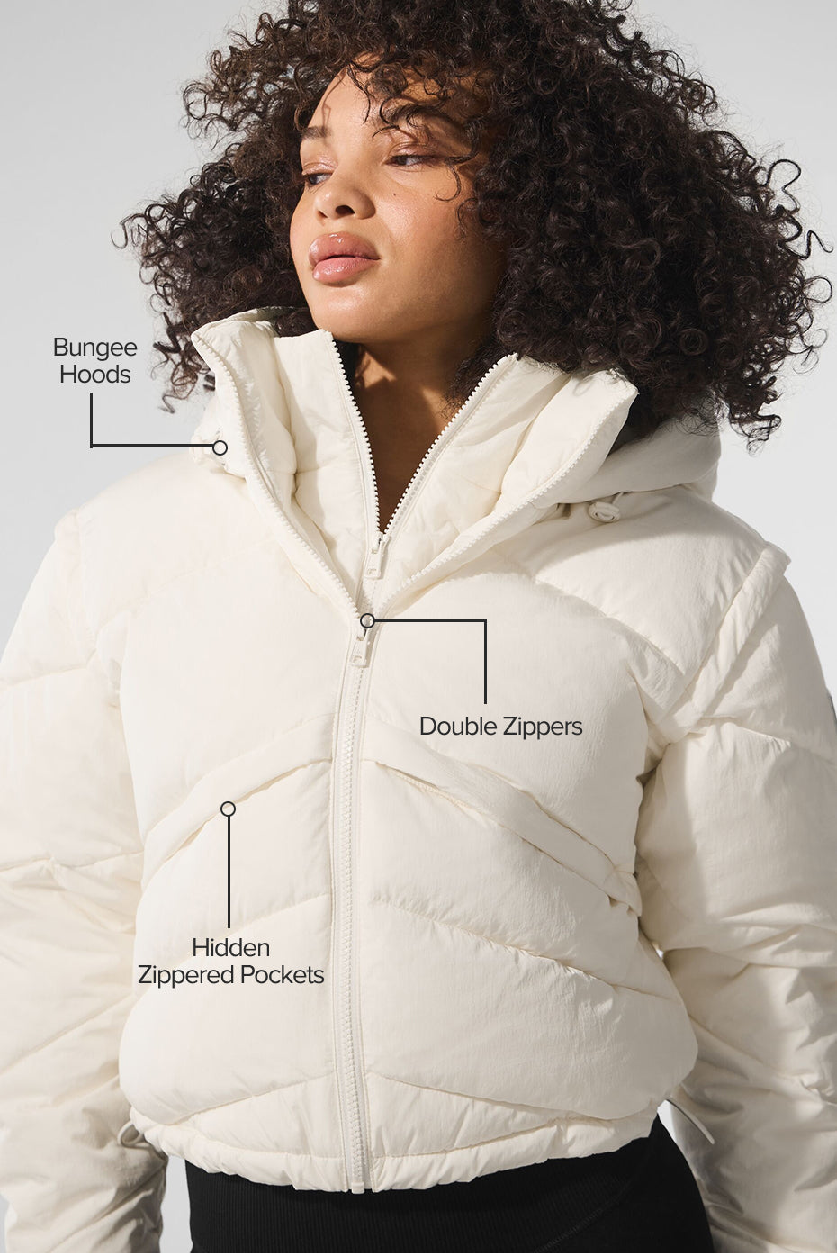 Alo Yoga Glacier Puffer - Ivory - imagen 2