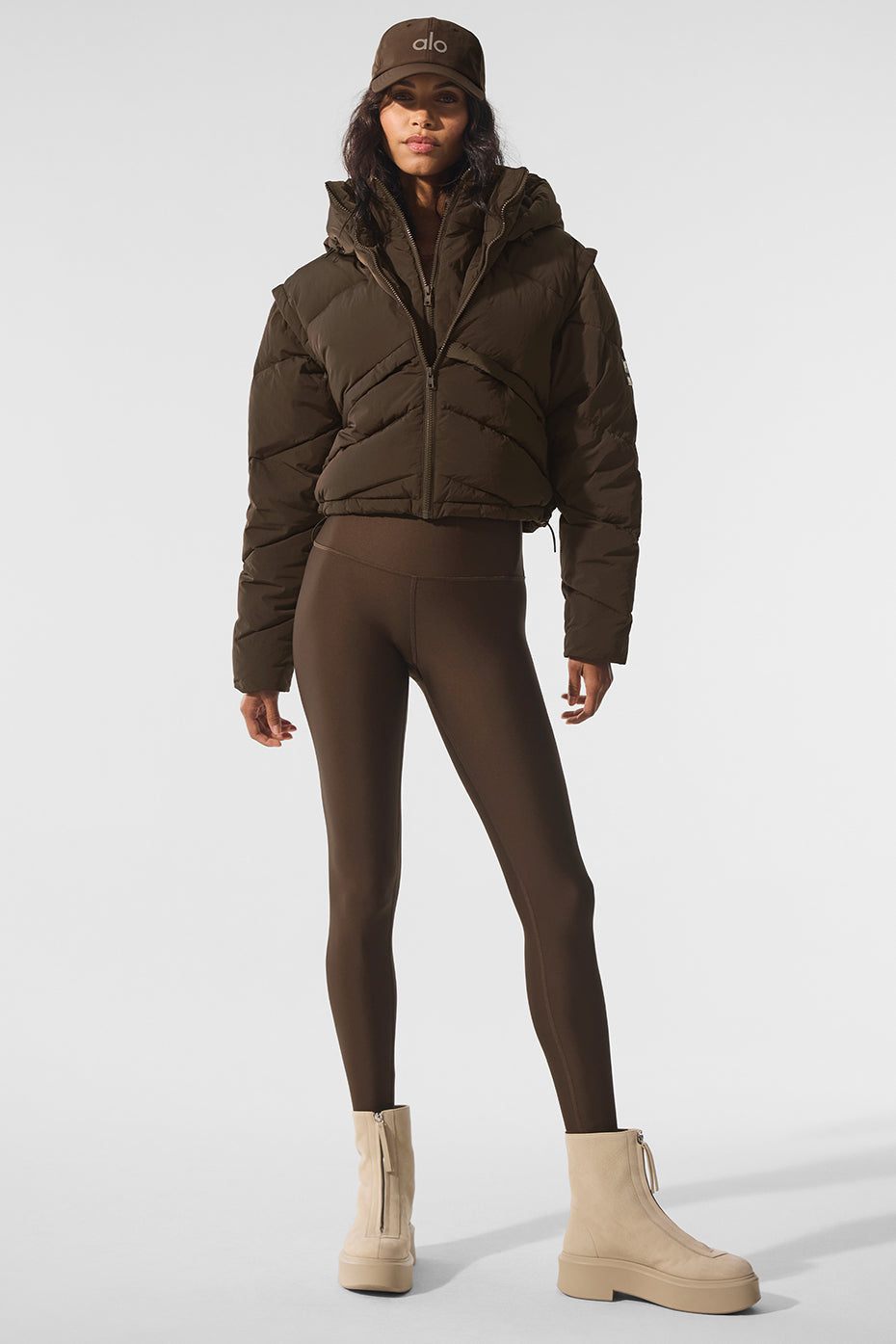 Alo Yoga Glacier Puffer - Espresso - imagen 5