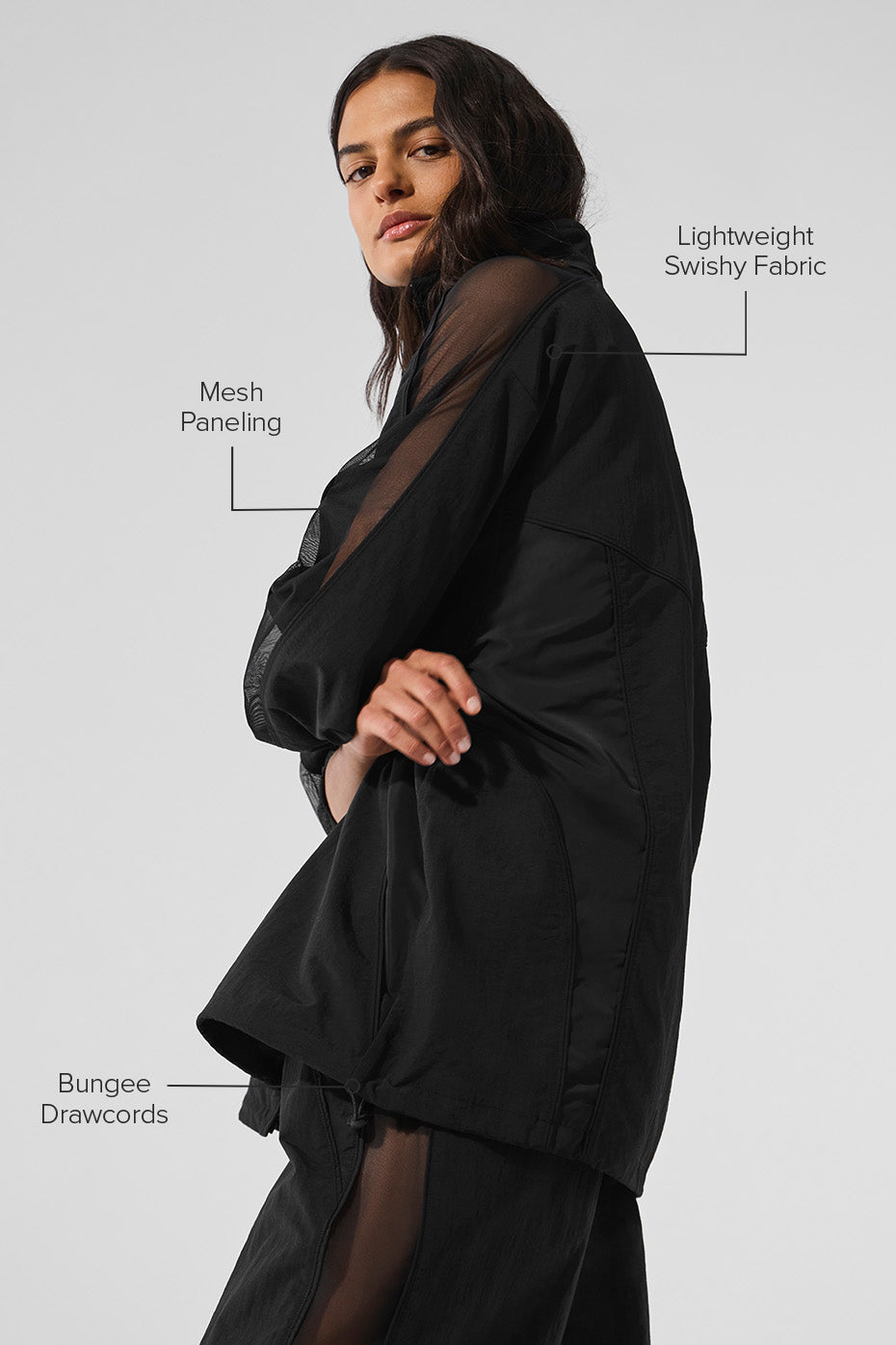 Alo Yoga Origin Full-Zip Track Jacket - Black - imagen 2
