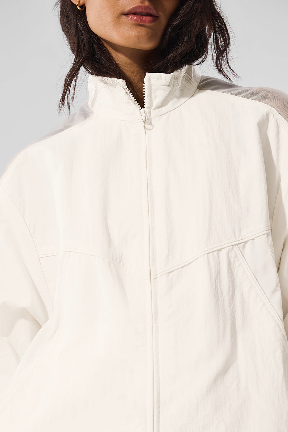 Alo Yoga Origin Full-Zip Track Jacket - Ivory - imagen 4