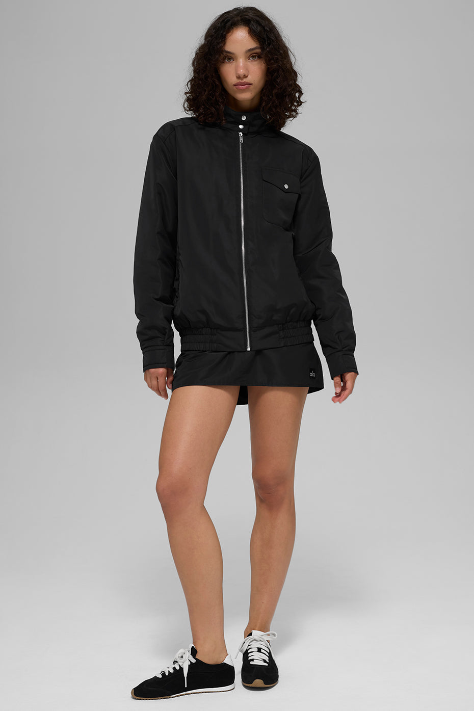 Alo Yoga Work It Bomber - Black - imagen 5