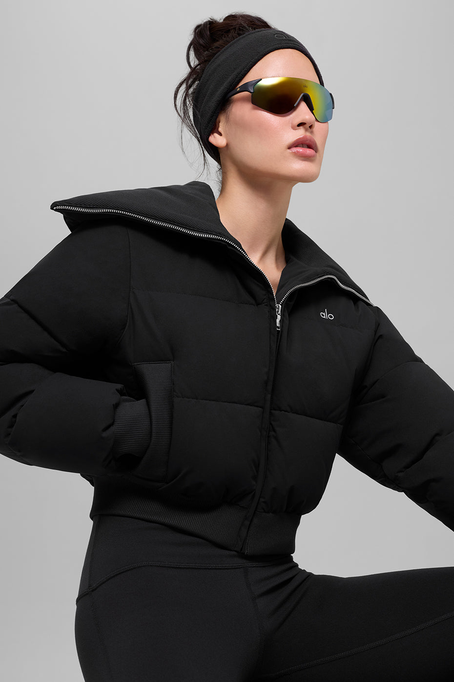 Alo Yoga Captivate Puffer - Black - imagen 1