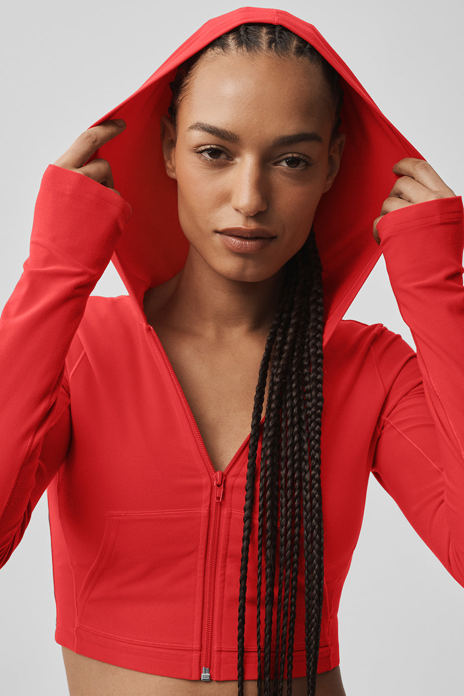Alo Yoga Alosoft Sincere Fitted Jacket - Bright Red - imagen 4