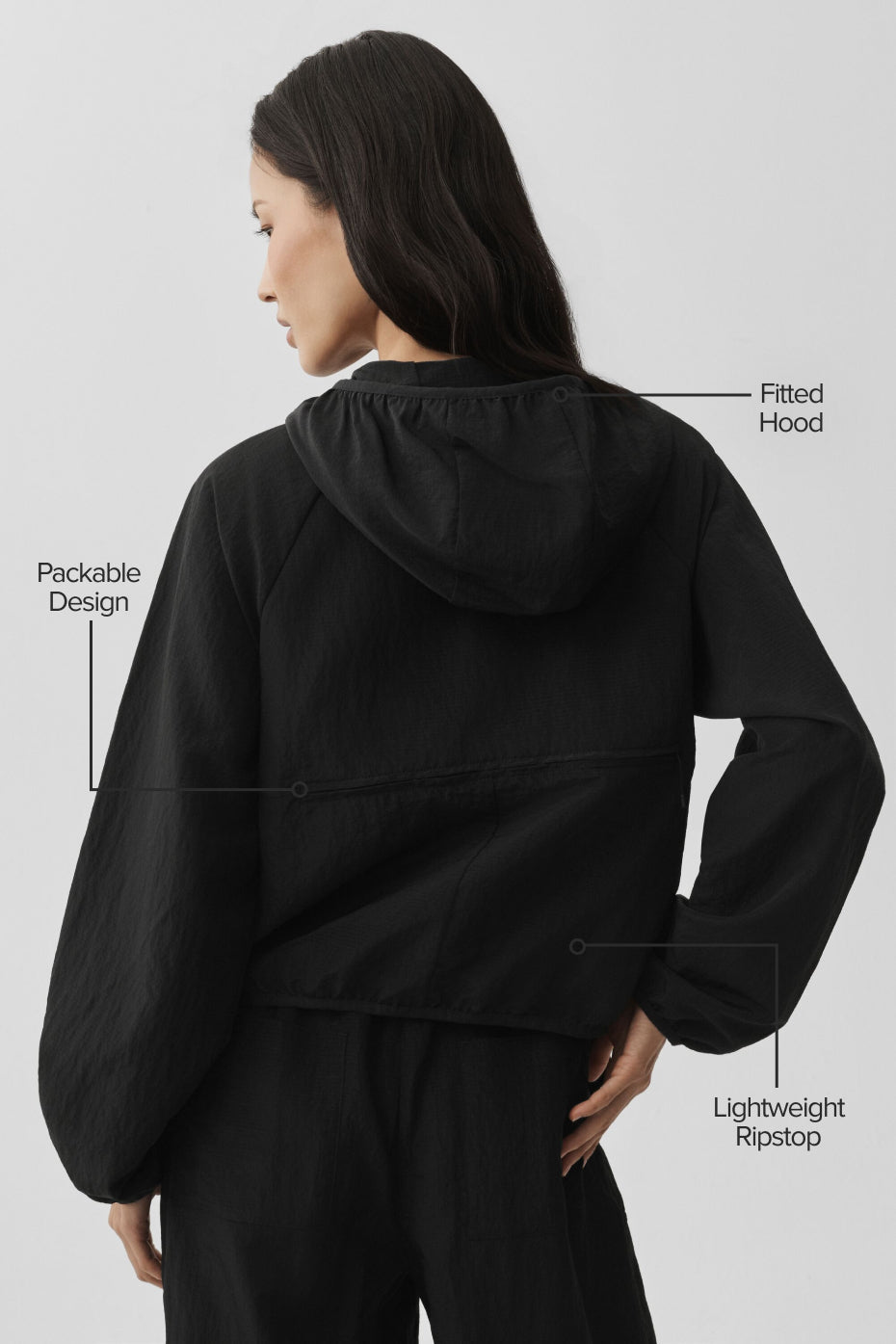 Alo Yoga Ripstop Electric Jacket - Black - imagen 2