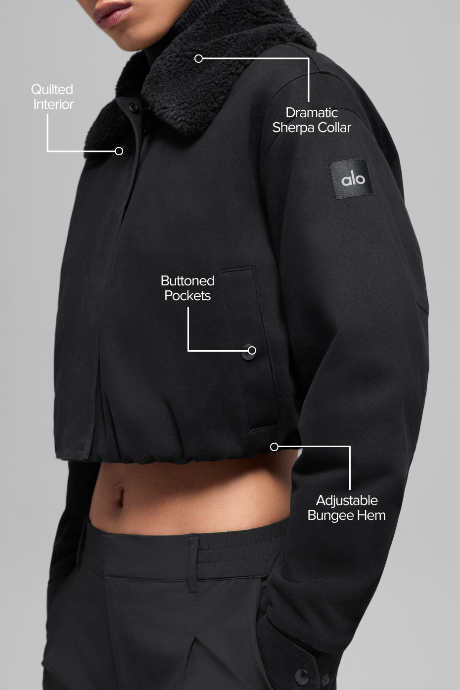 Alo Yoga Navigator Jacket - Black - imagen 2
