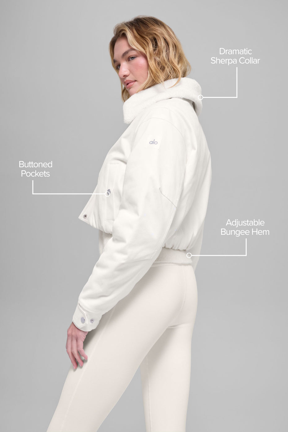 Alo Yoga Navigator Jacket - Ivory - imagen 2