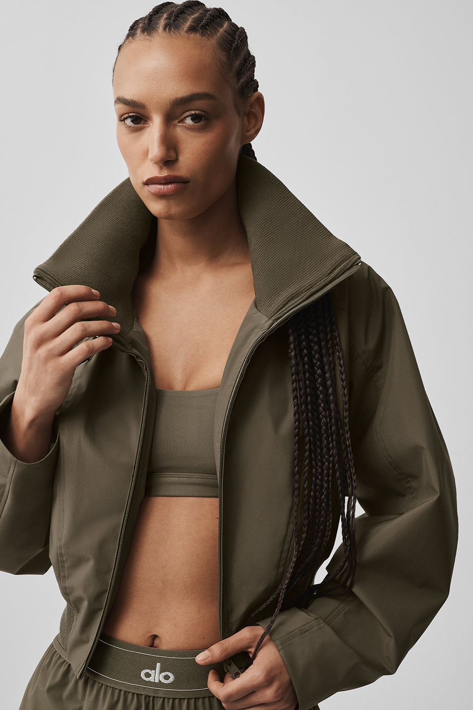 Alo Yoga First Draft Jacket - Olive Tree - imagen 3