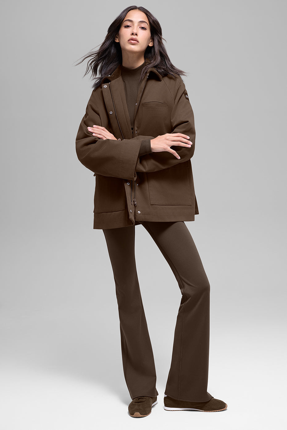Alo Yoga Twill Barn Jacket - Espresso - imagen 6