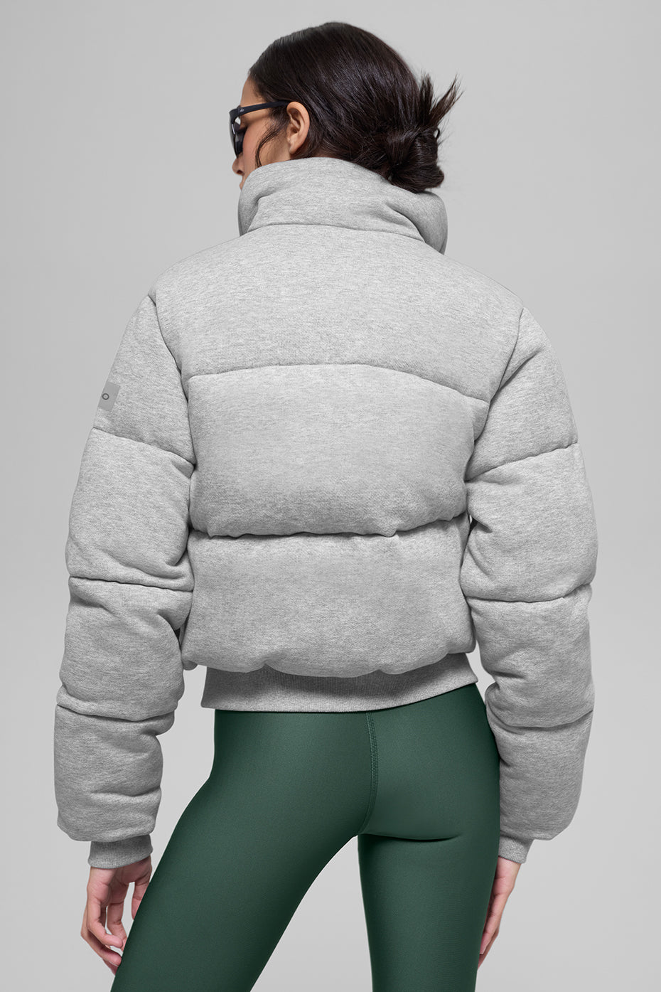 Alo Yoga Sweatshirt Puffer - Athletic Heather Grey - imagen 3