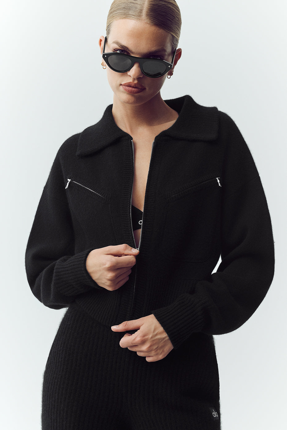Alo Yoga Cashmere Radiate Jacket - Black - imagen 1