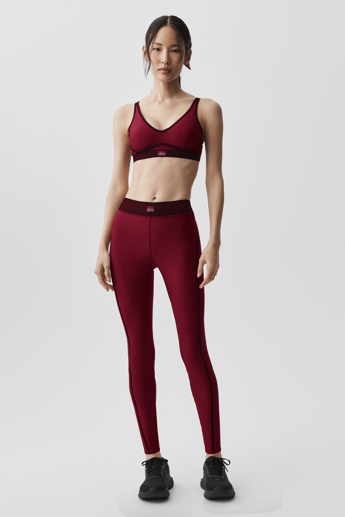 Alo Yoga Airlift High-Waist 7/8 Line Up Legging - Summer Romance Red - imagen 6