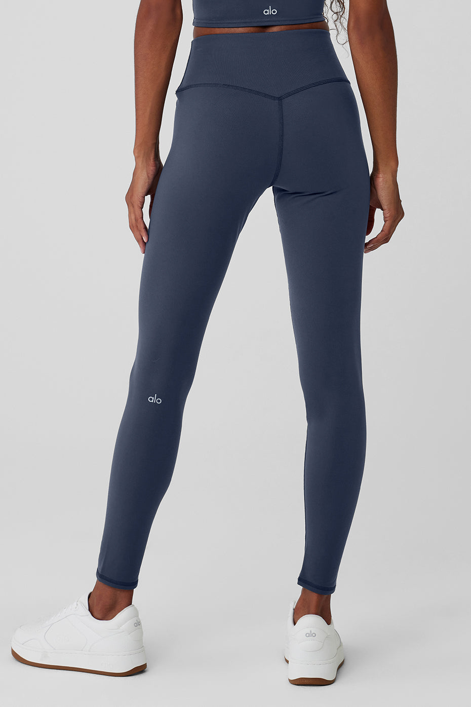 Alo Yoga Airbrush Winter Warm High-Waist Nocturne Legging - Navy - imagen 4