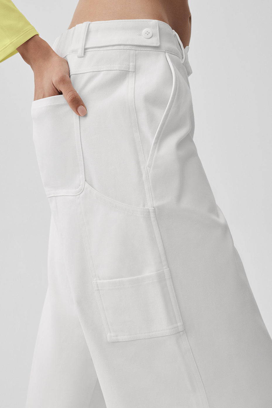 Alo Yoga High Road Straight Leg Pant - White - imagen 3