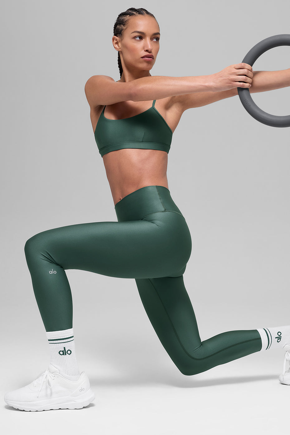 Alo Yoga 7/8 High-Waist Airlift Legging - Clover Green - imagen 5