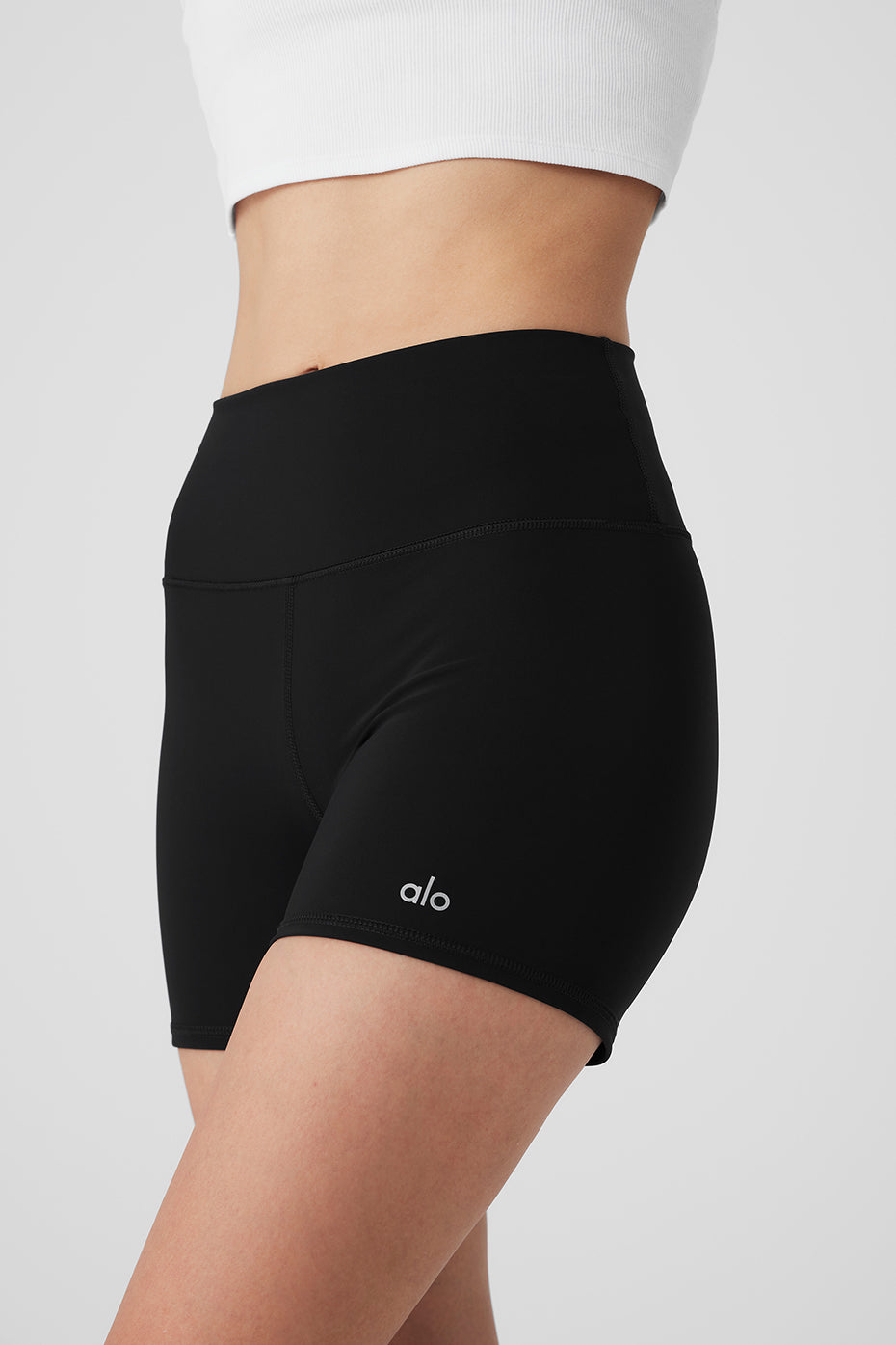 Alo Yoga 4" Vapor High-Waist Fierce Short - Black - imagen 4