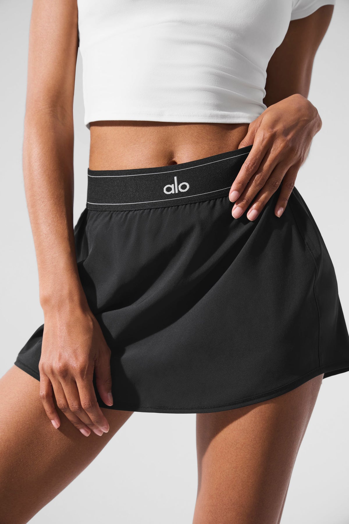 Alo Yoga Match Point Tennis Skirt - Black - imagen 4