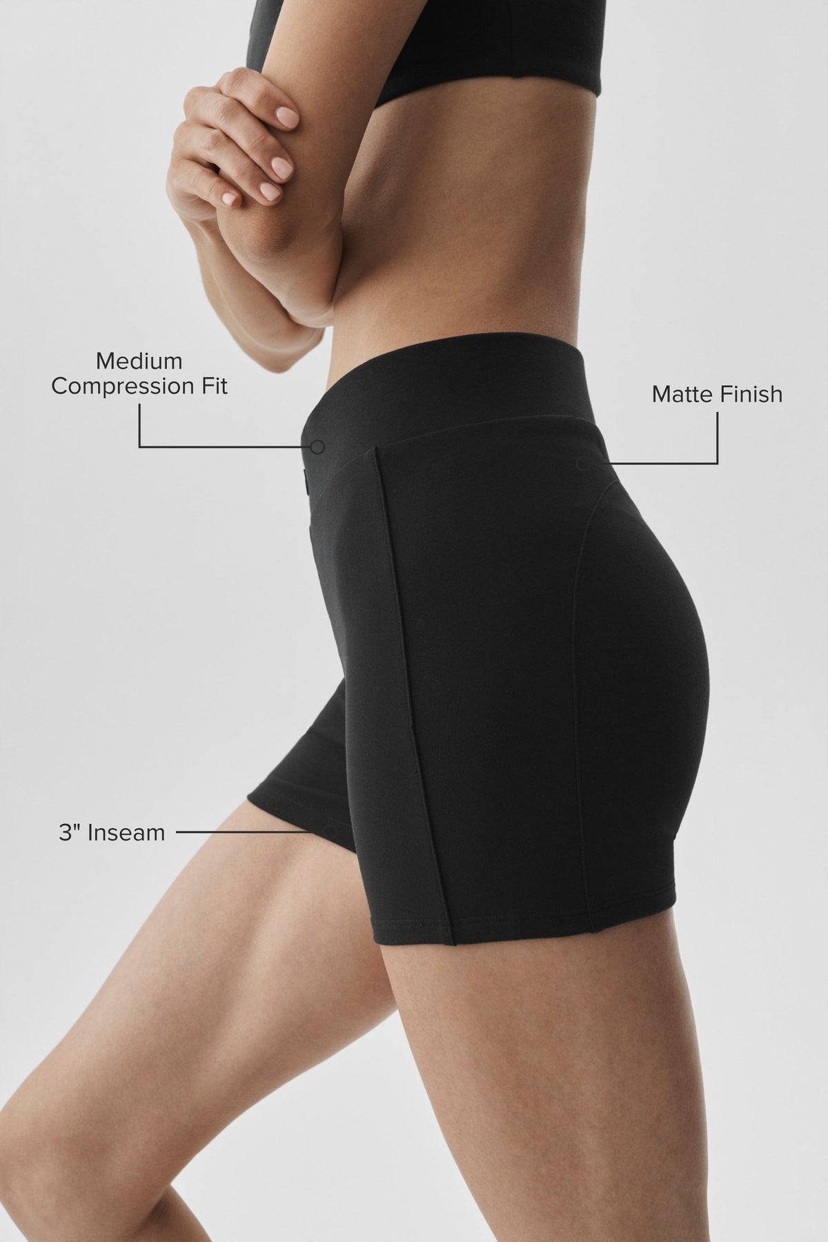 Alo Yoga 3" Airbrush High-Waist Aura Short - Black - imagen 2