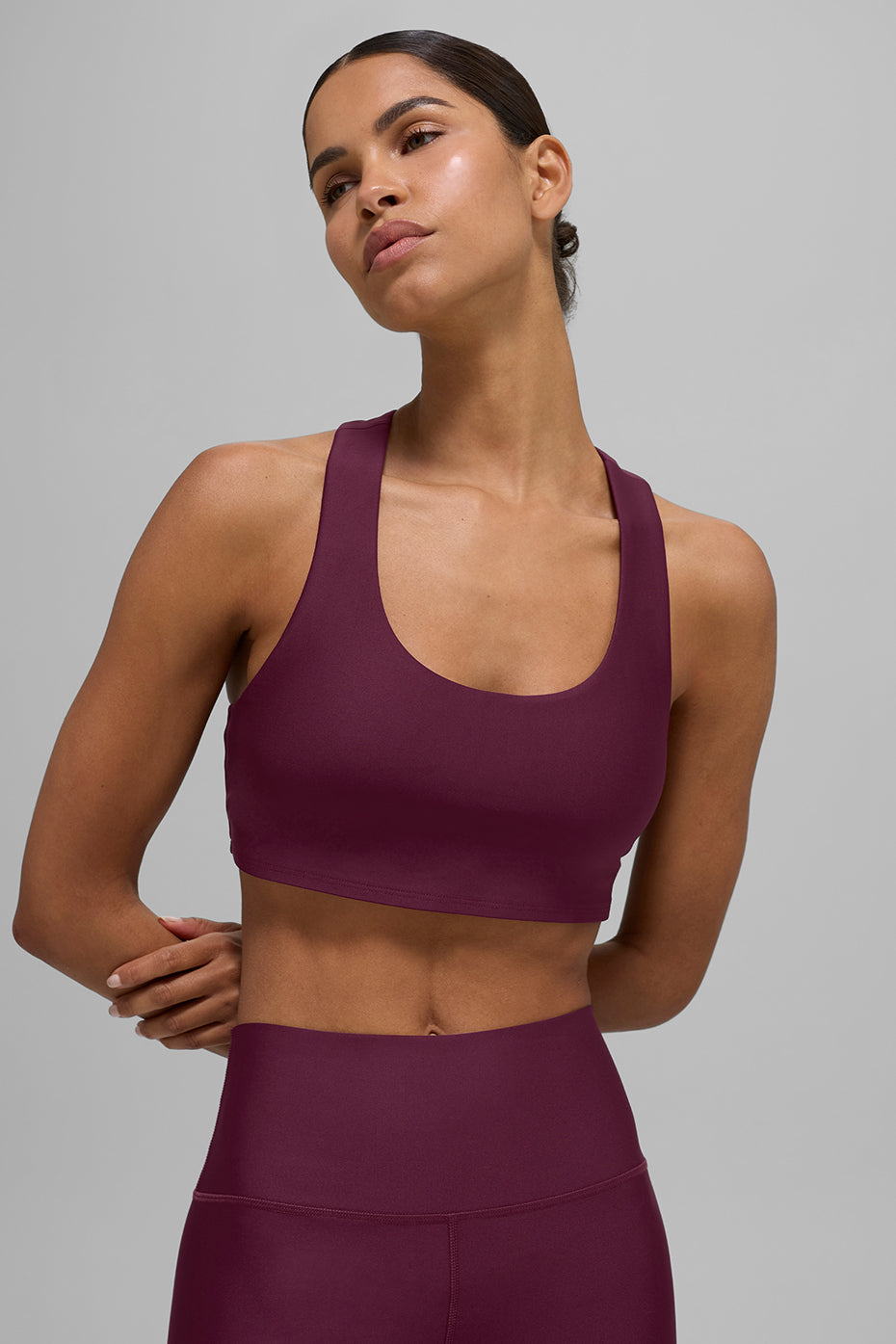 Alo Yoga Airlift Advantage Racerback Bra - Burgundy - imagen 3