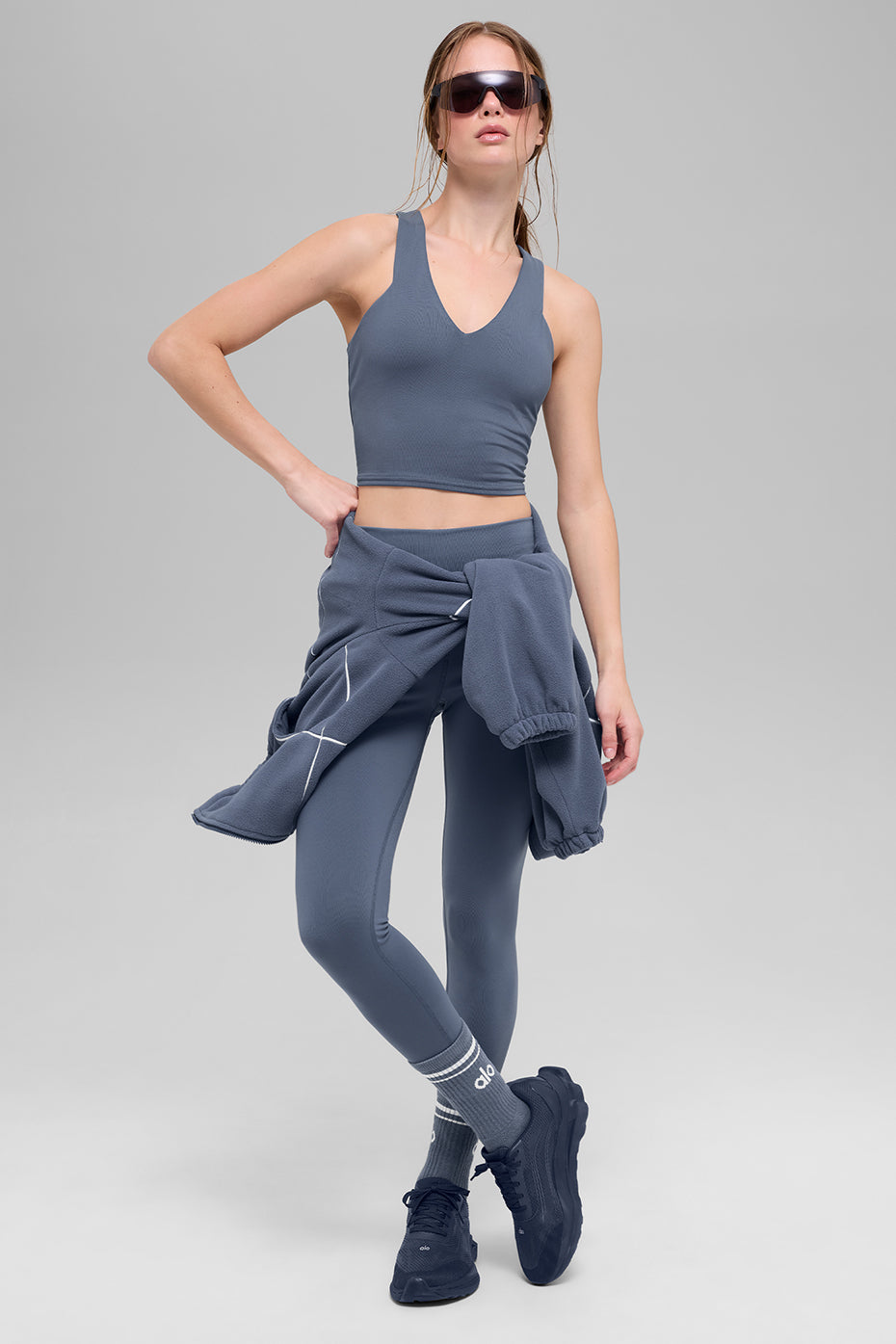 Alo Yoga Airbrush Real Bra Tank - Bluestone - imagen 4