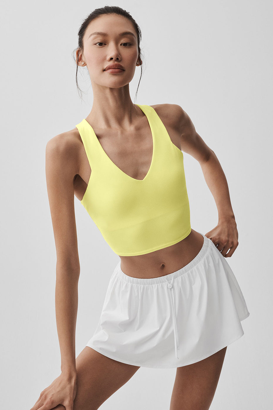Alo Yoga Airbrush Real Bra Tank - Sunshine - imagen 3