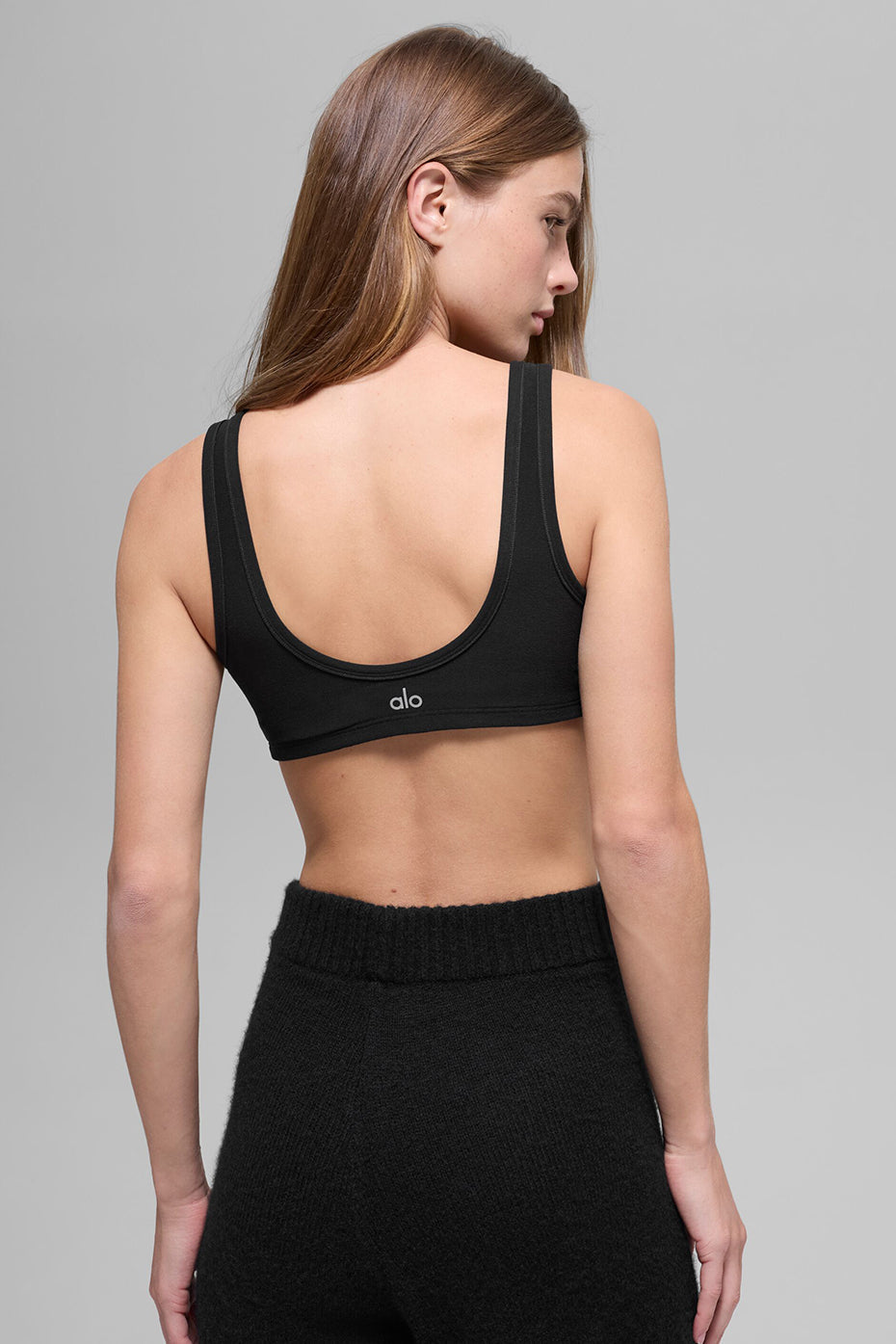 Alo Yoga Alosoft Center Stage Bra - Black - imagen 2
