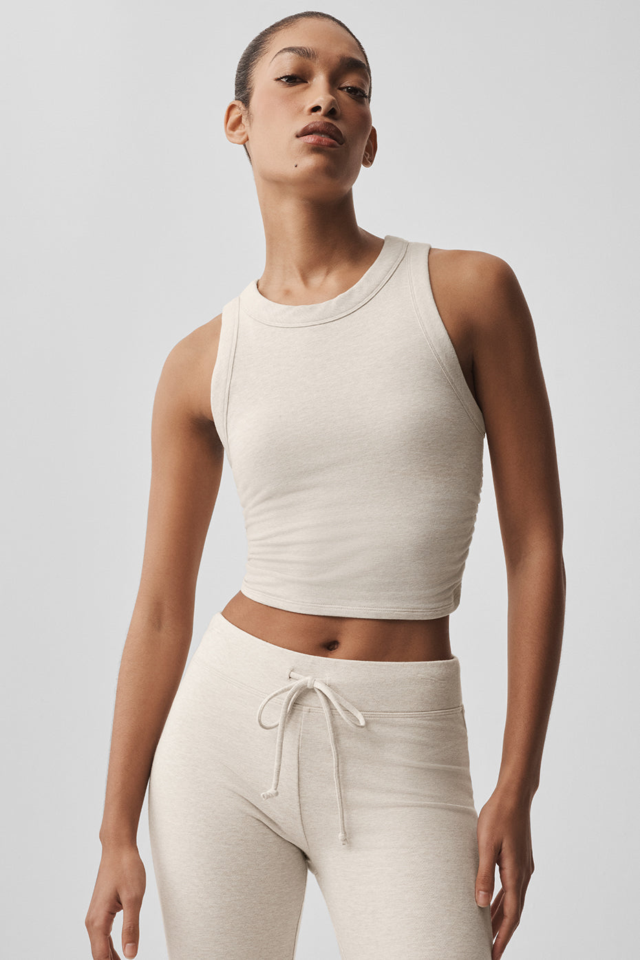 Alo Yoga Sway Bra Tank - Oatmeal Heather - imagen 5