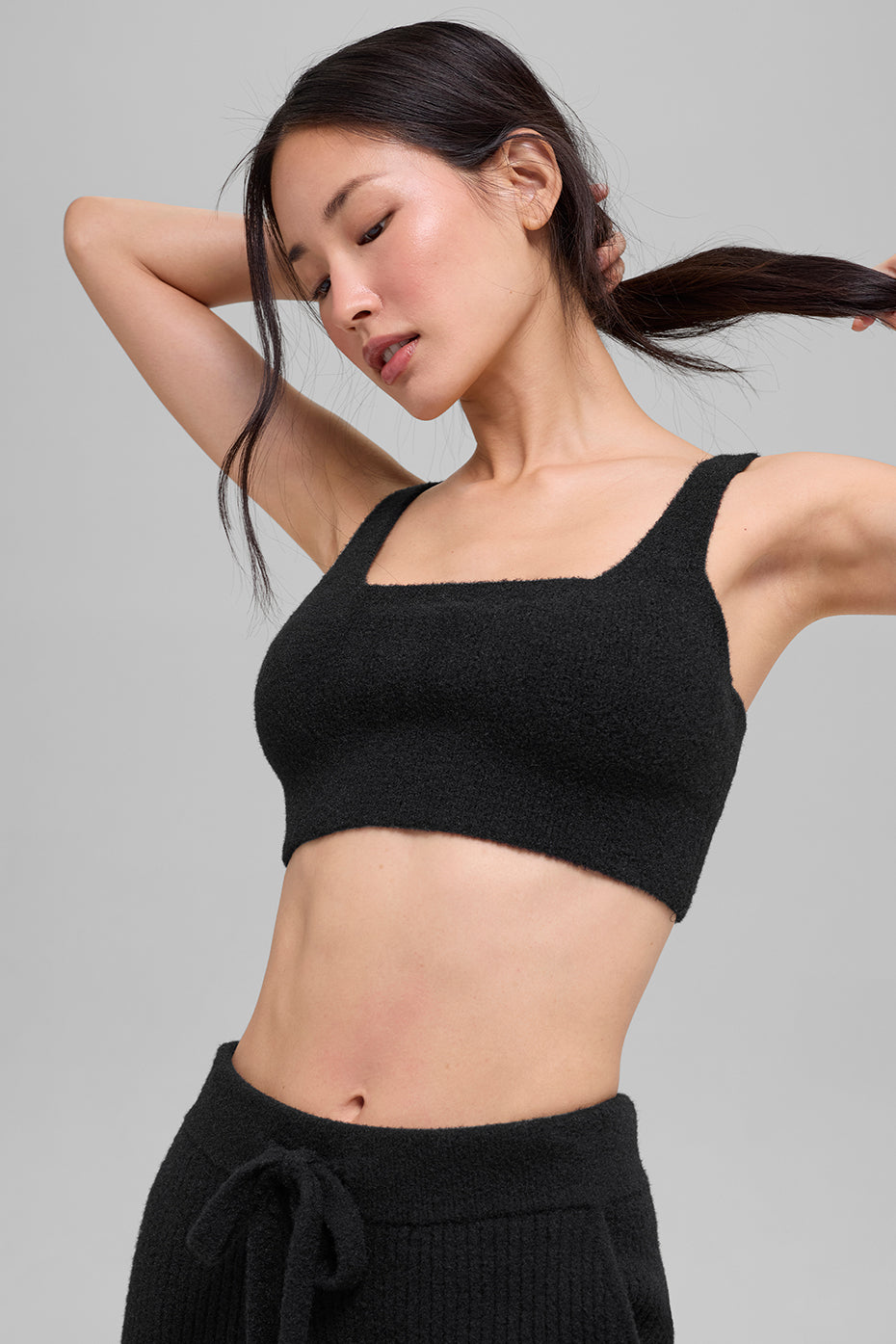 Alo Yoga Snuggle Up Sweater Bra - Black - imagen 1