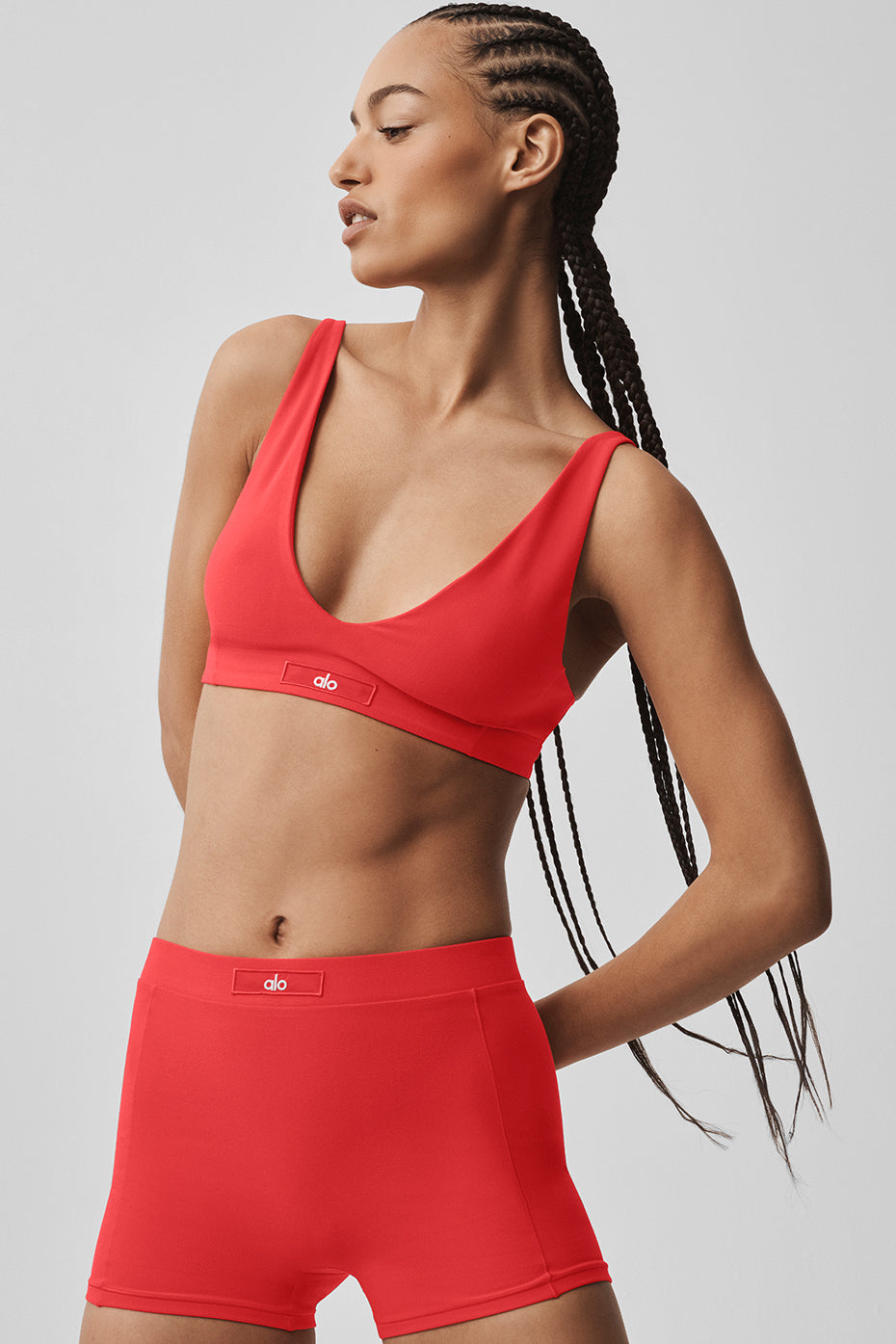 Alo Yoga Alosoft Sincere Bra - Bright Red - imagen 3