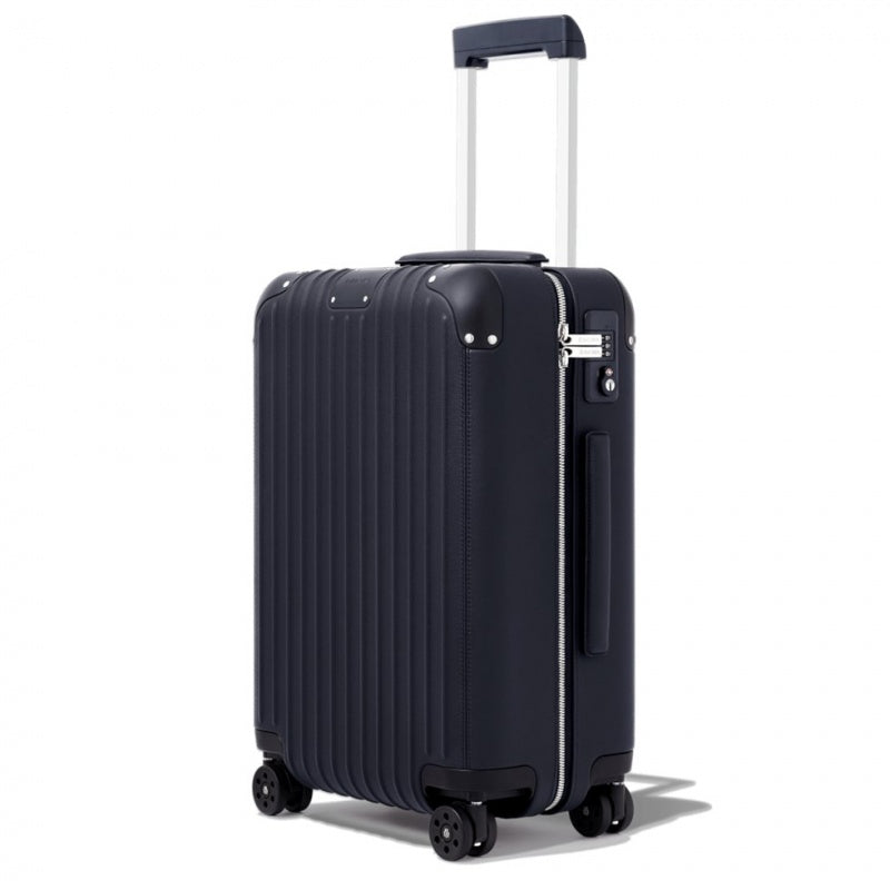 Rimowa Distinct Cabin Leder Carry-On Maleta Navy Blau