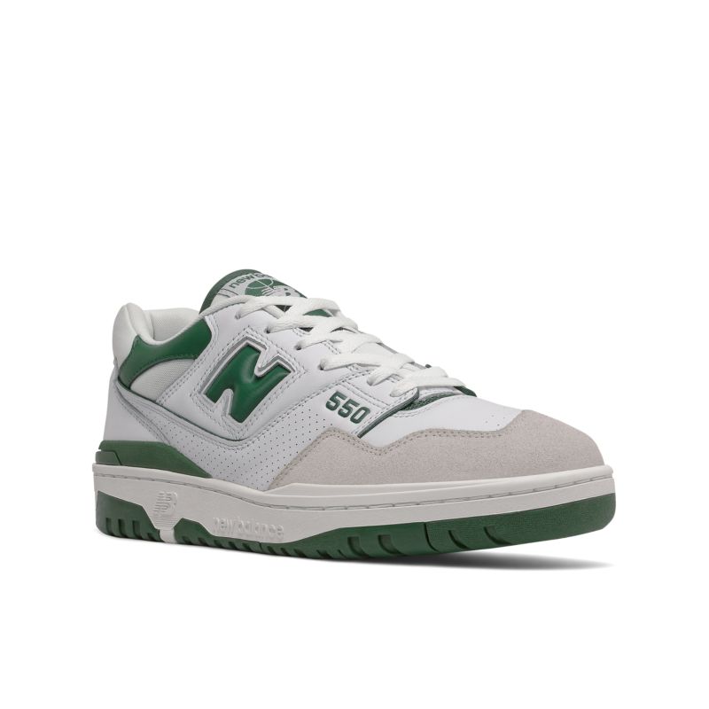 New Balance tenis 550 White/Team Forest Green | BB550WT1
