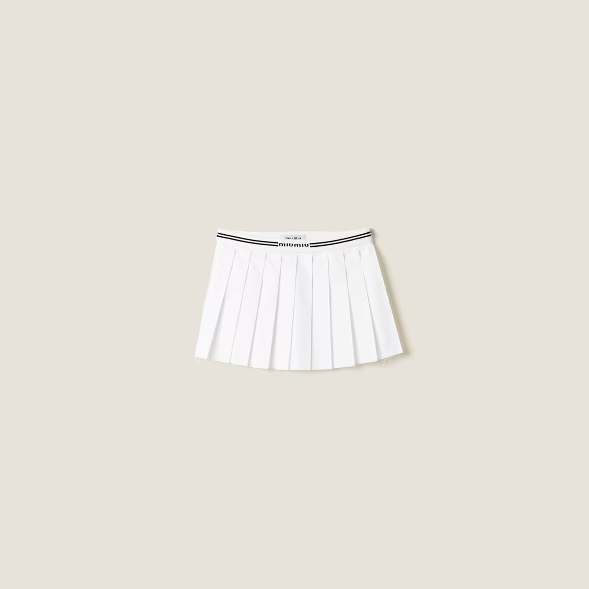Miu Miu Minifalda de popelín
