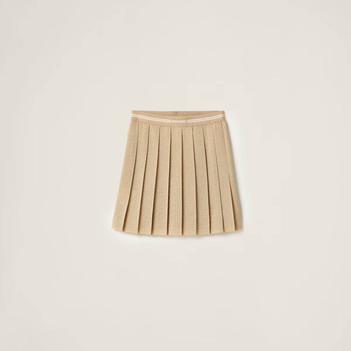 Miu Miu Minifalda de lamé