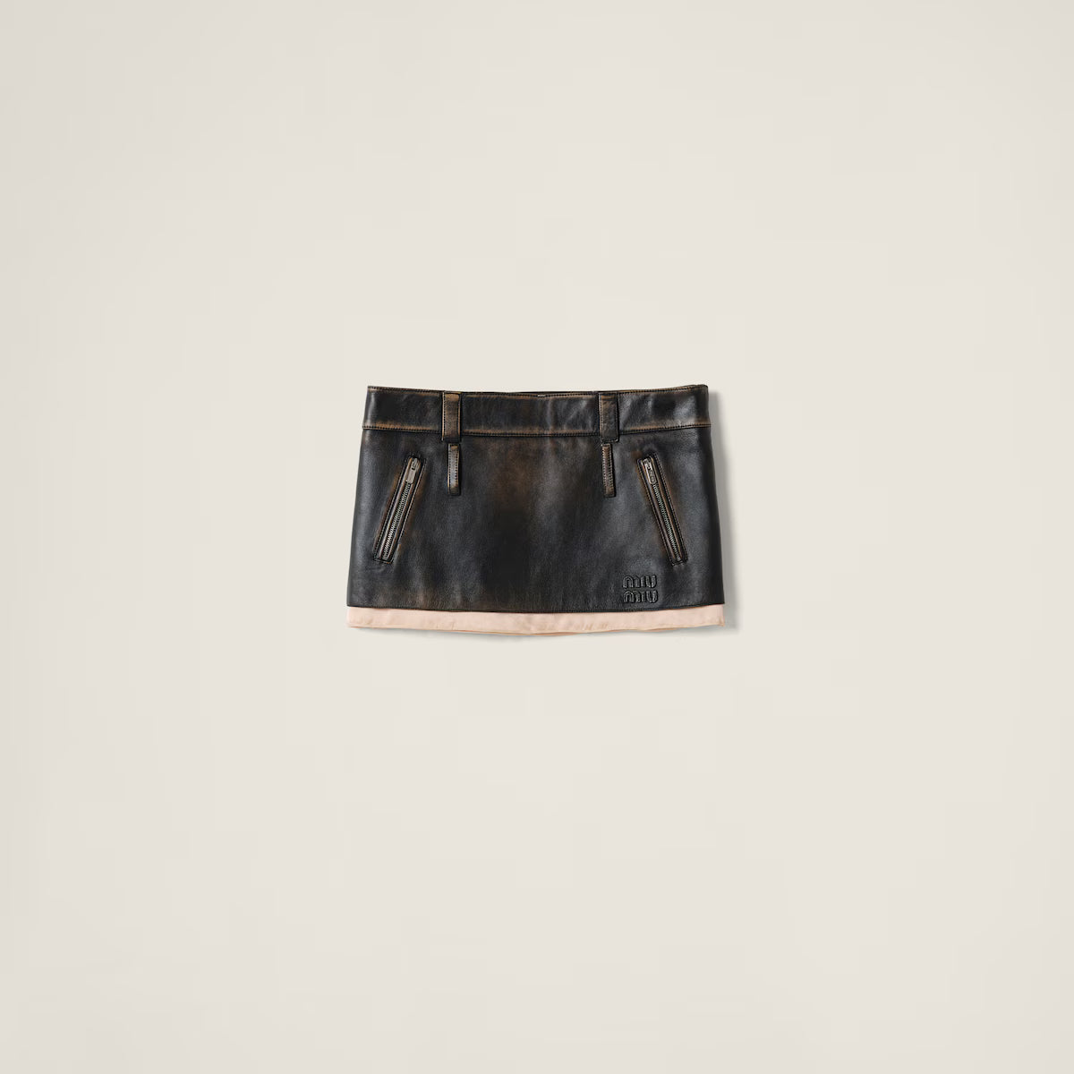 Miu Miu Falda de napa