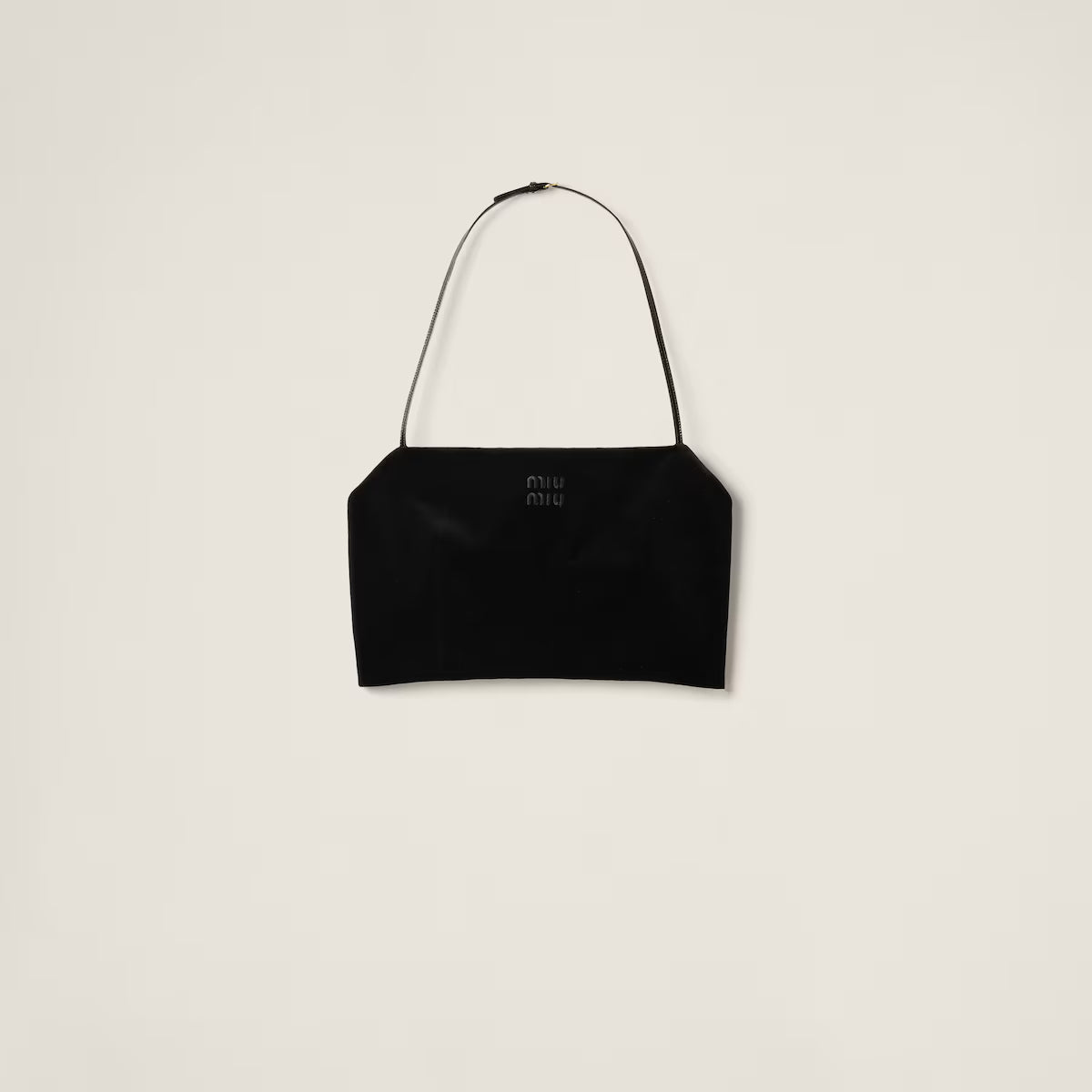 Miu Miu Top de terciopelo elástico
