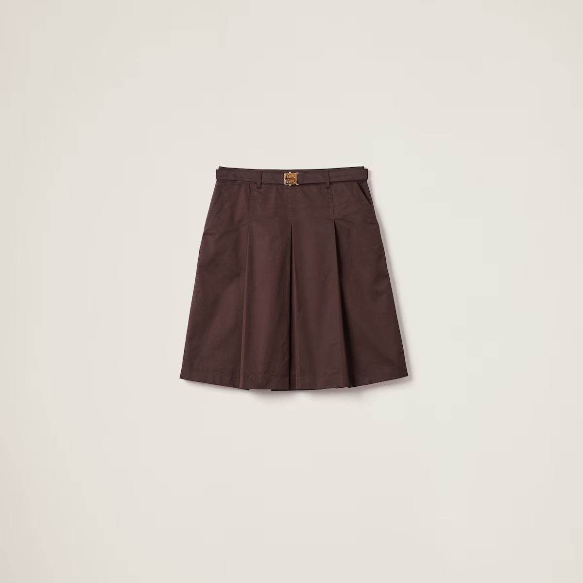 Miu Miu Falda de gabardina